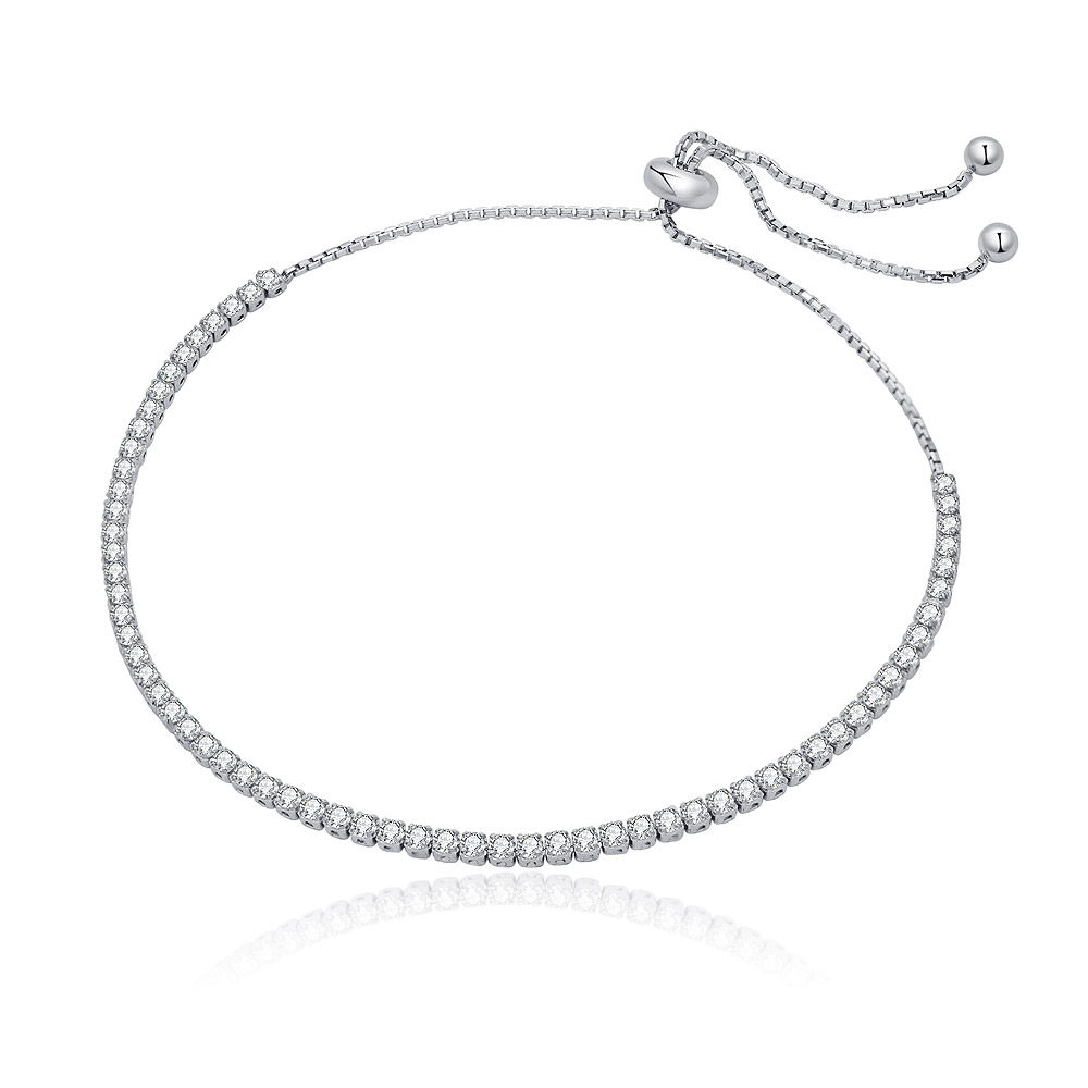 Glamour Tennis Adjustable Bracelet